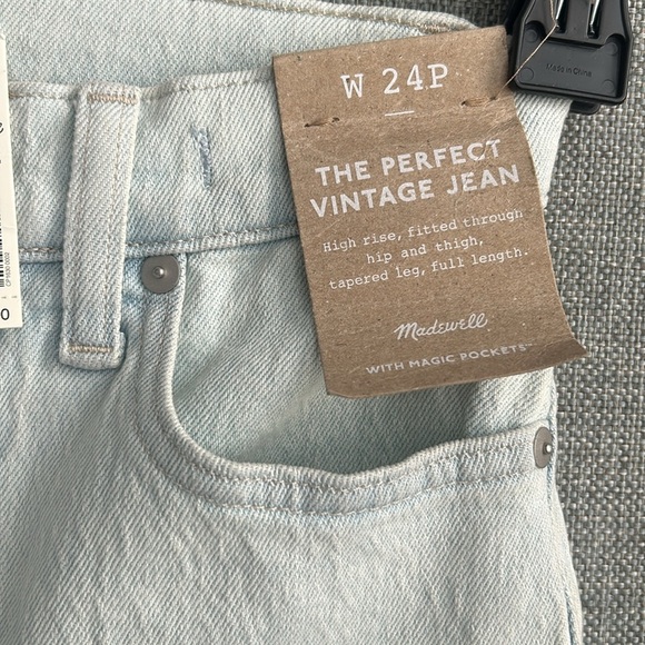 Madewell Women's The Perfect Vintage Jean Size 24P - Picture 3 of 8